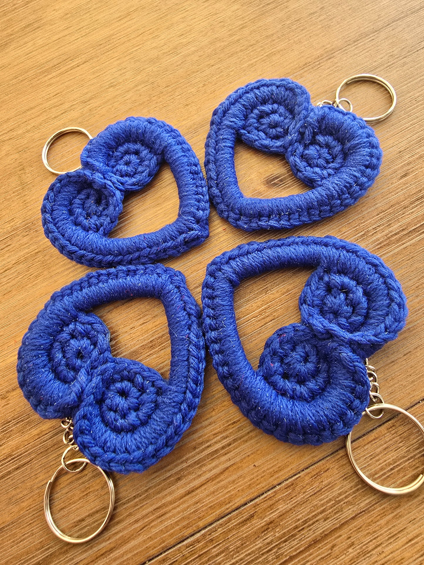 Blue Heart Keychain